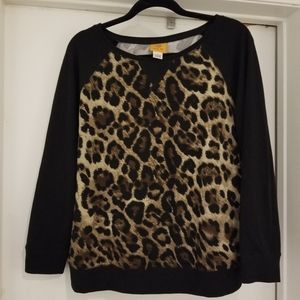 Leopard print sweater